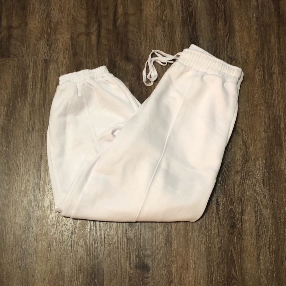 NWT - White Drawstring Jogger Pants for Women